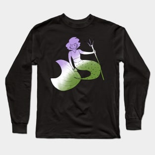 Genderqueer mermaid Long Sleeve T-Shirt